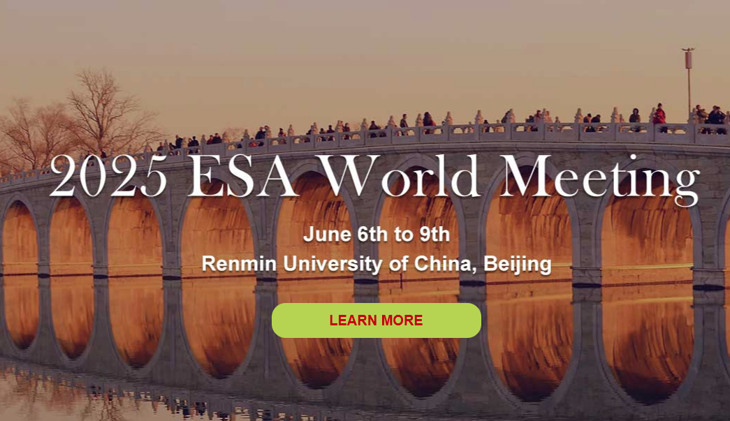 Charles Noussair presented findings of ESA well-being survey in keynote lecture at the Economic Science Association World Meeting in Beijing in June 2025.